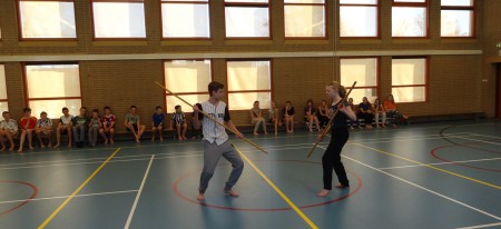 Een aantal leerlingen kunnen het voordoen